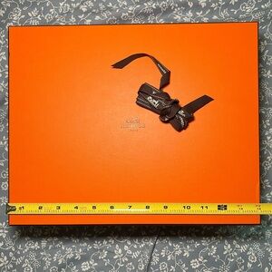 Hermès Large Box with Ribbon 14x11.25x4.5